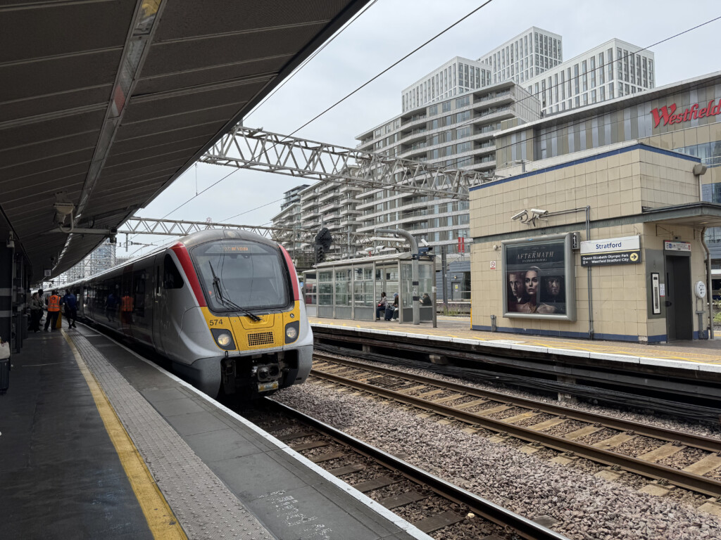 a train at a train station