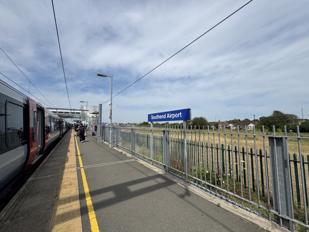 a train at a train station