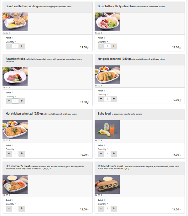 a screenshot of a menu