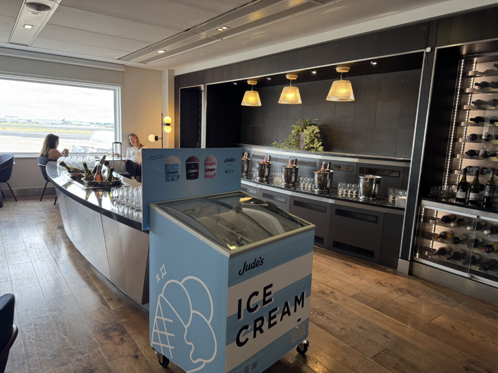 a ice cream machine in a room