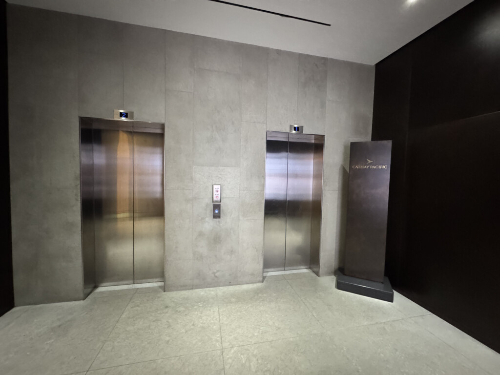 two elevators in a building