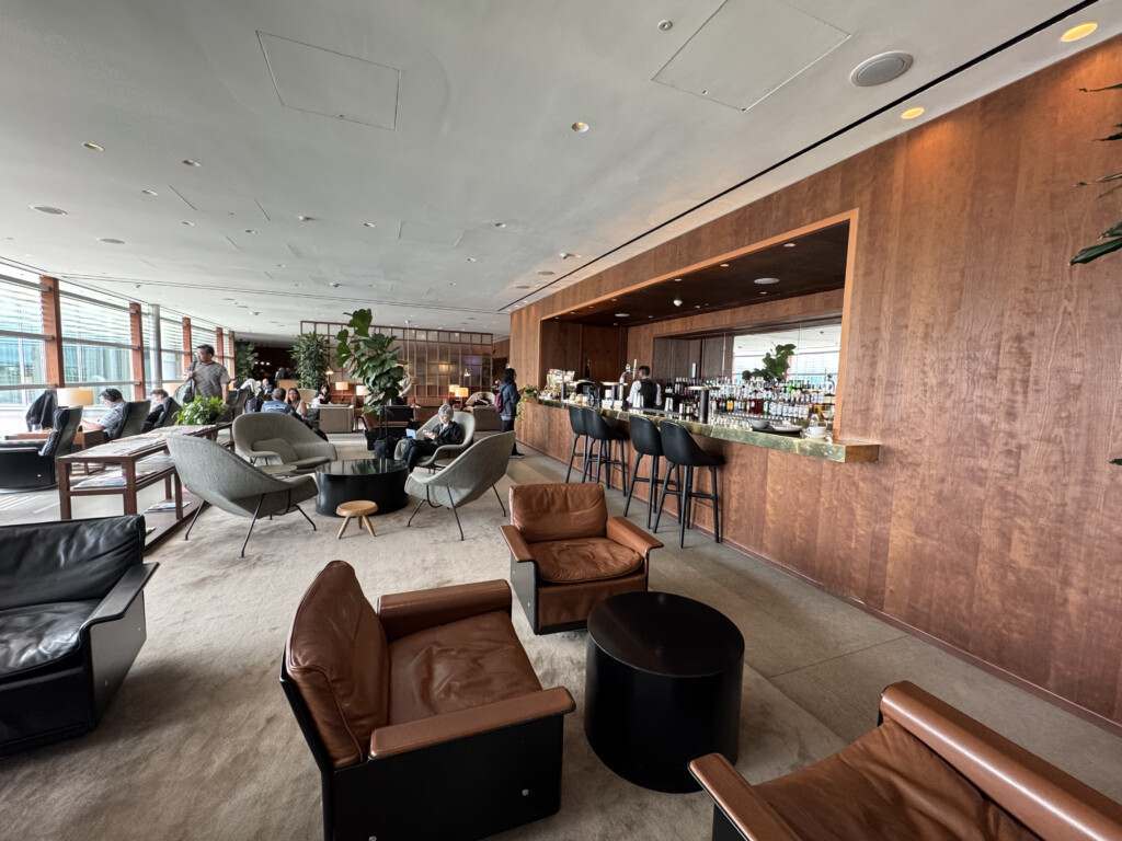 a room with chairs and tables