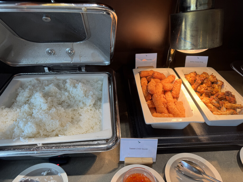 a trays of food in containers