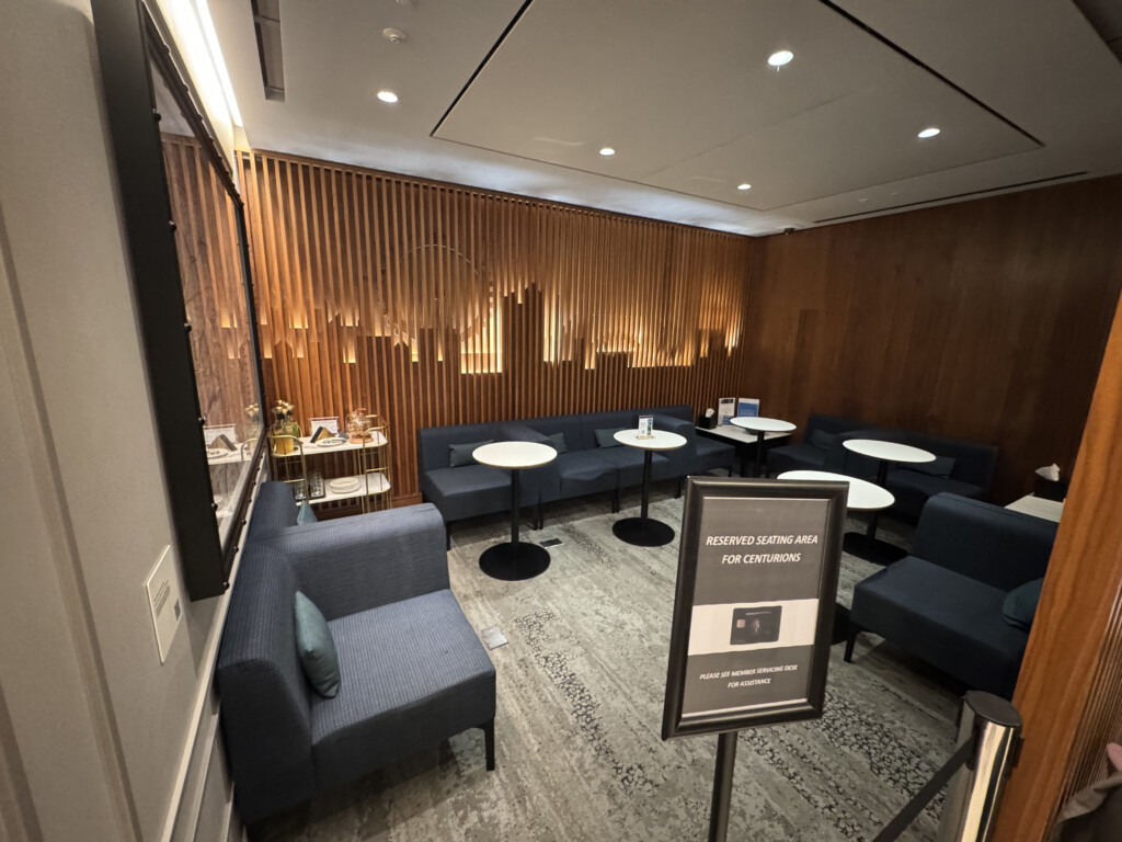 a room with tables and chairs