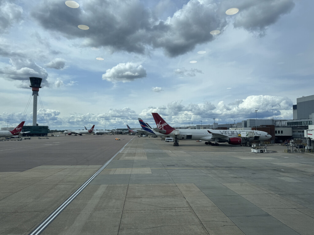 airplanes on a runway