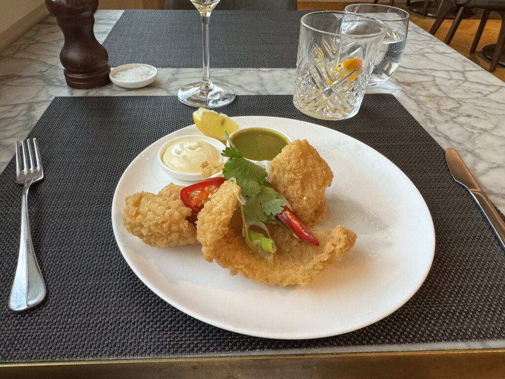 a plate of food on a table