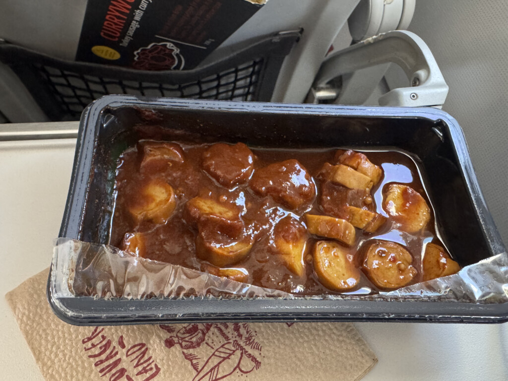 a container of food on a table