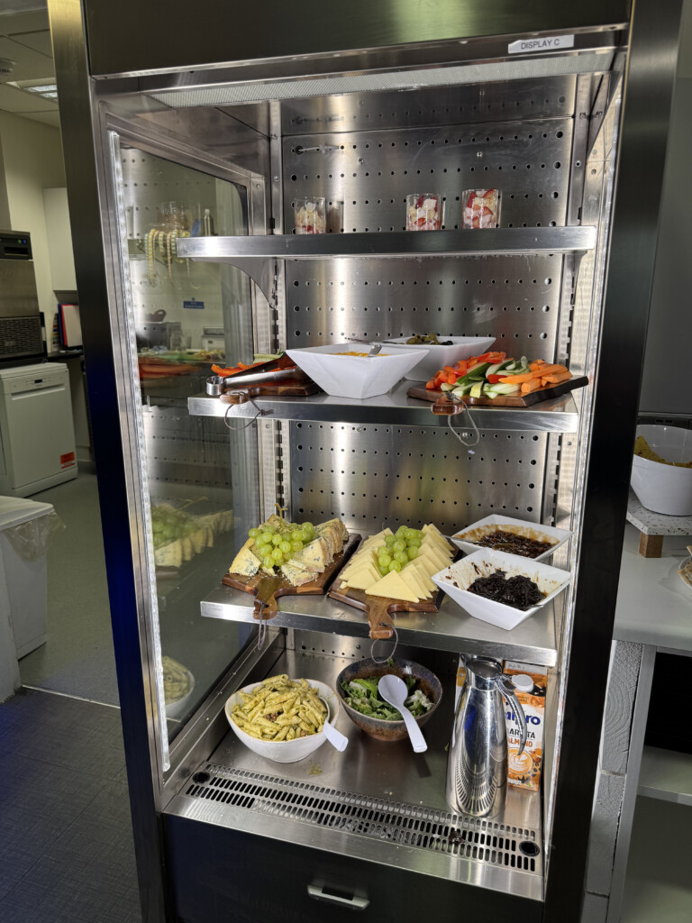 a food in a refrigerator