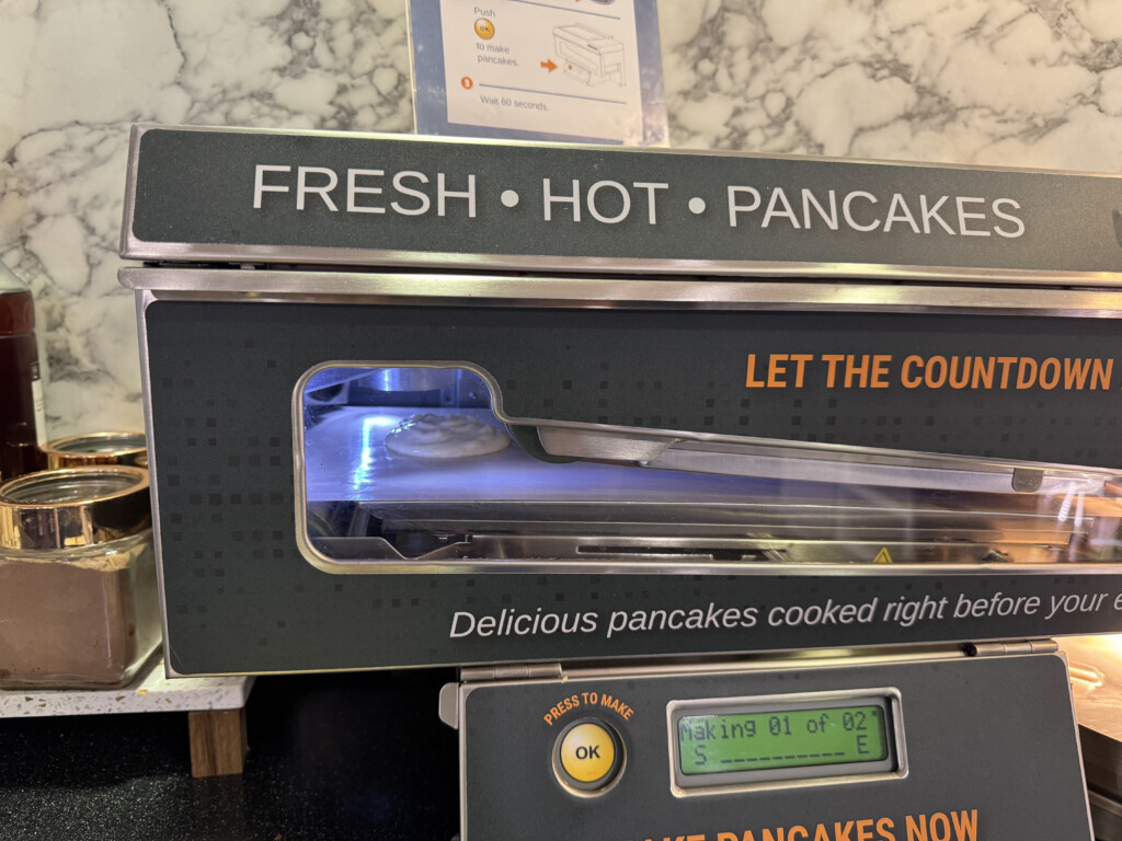 a pancake maker with a screen
