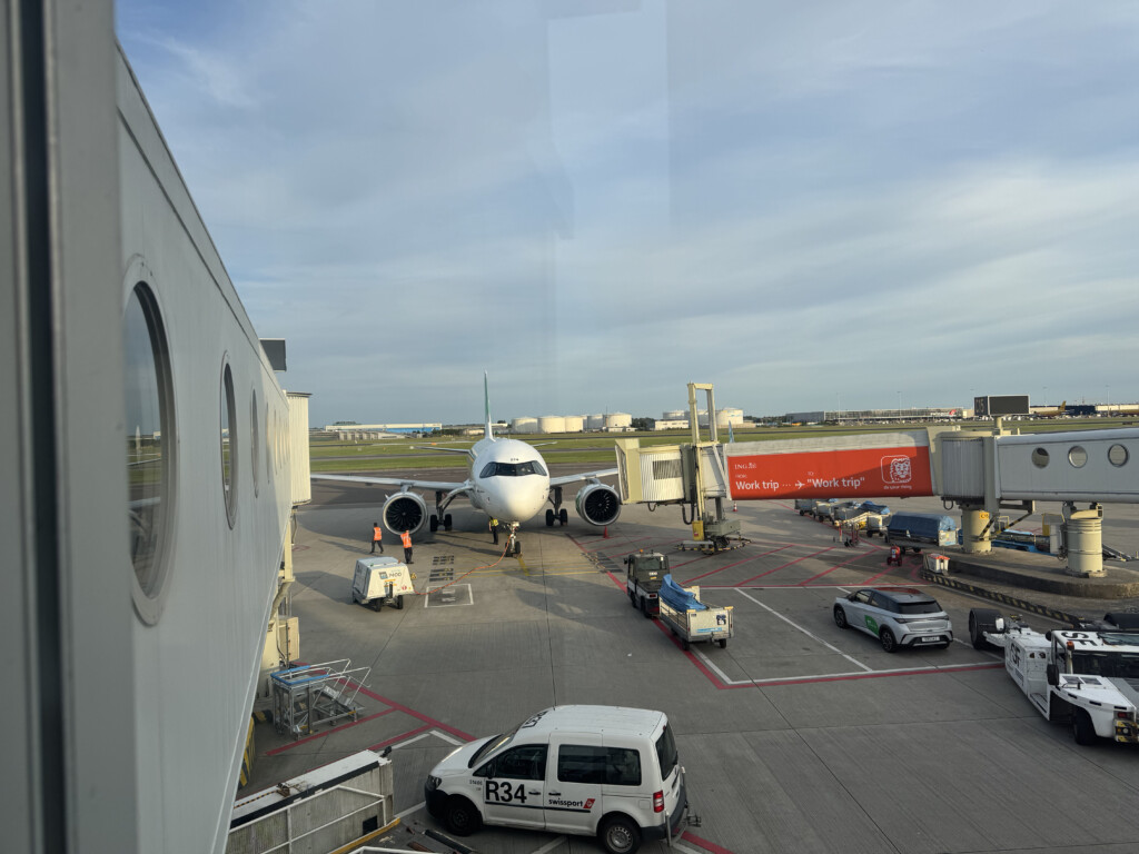 a plane on the tarmac