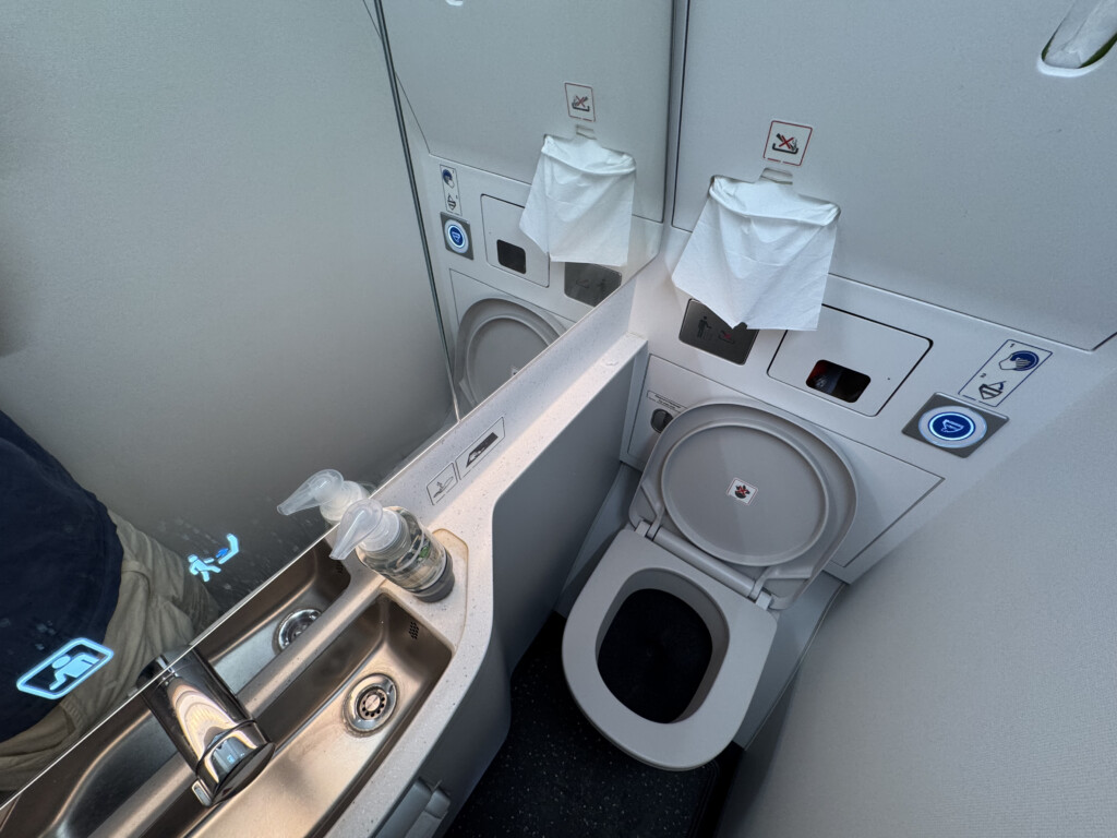 a bathroom with a sink and toilet