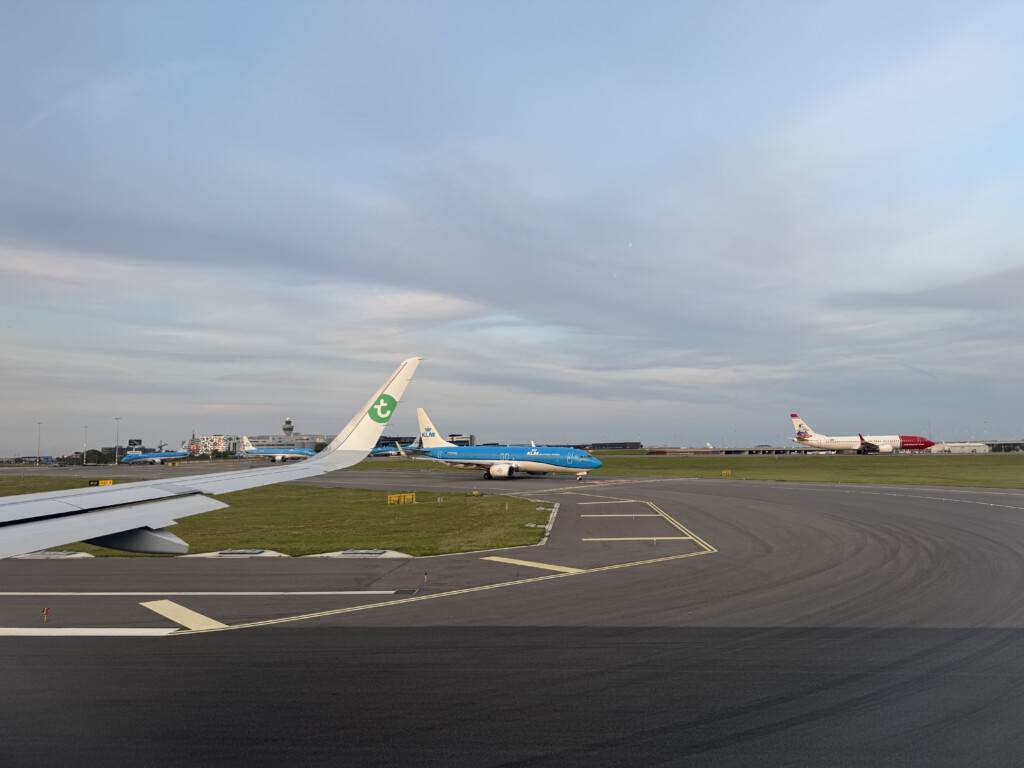 airplanes on a runway