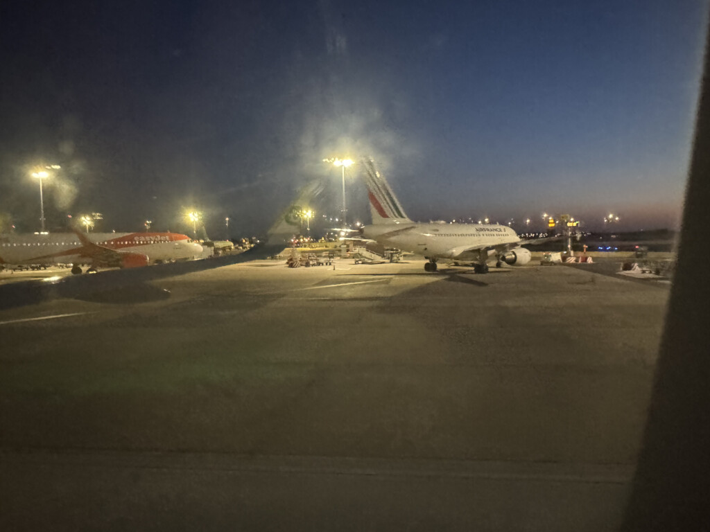an airplane at an airport