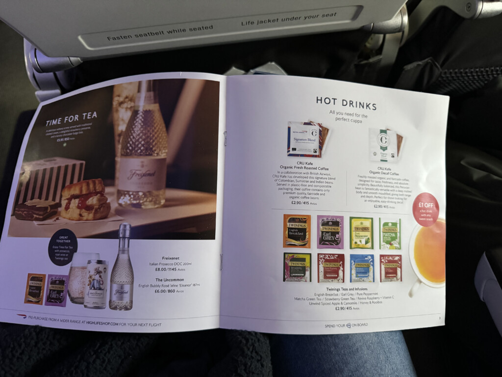an open book on a plane