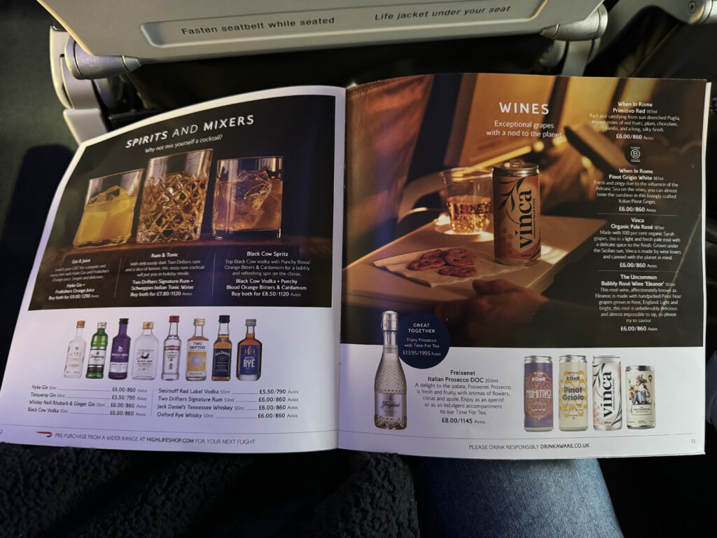 an open book with a picture of drinks and beverages