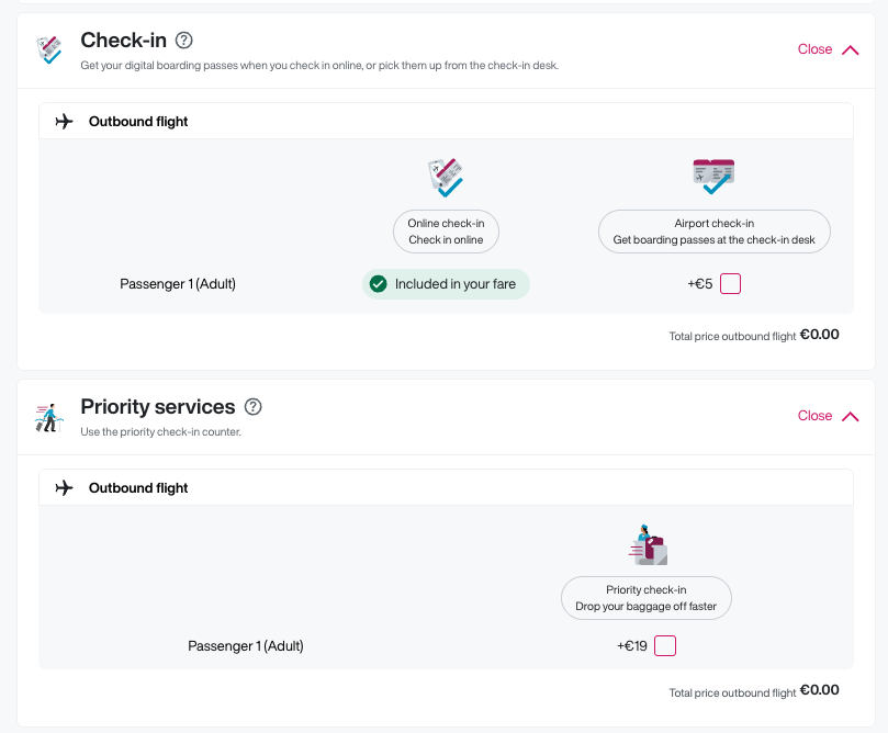 a screenshot of a check in