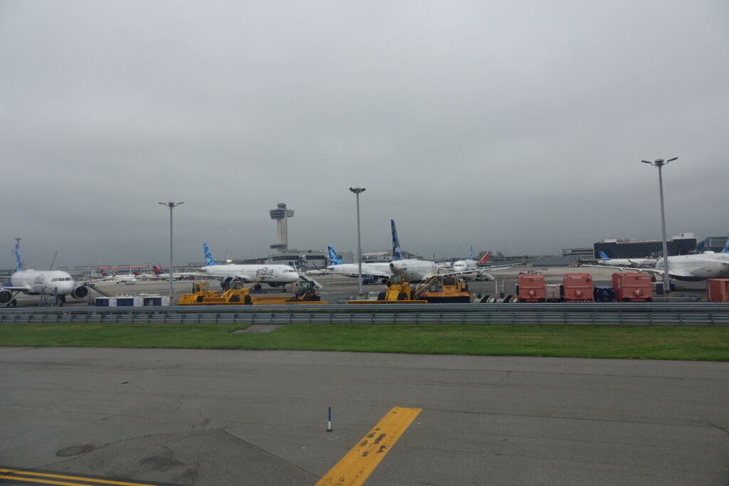 airplanes parked at an airport
