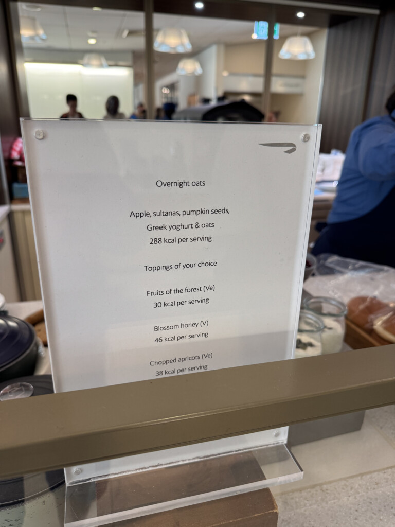 a sign with black text on it