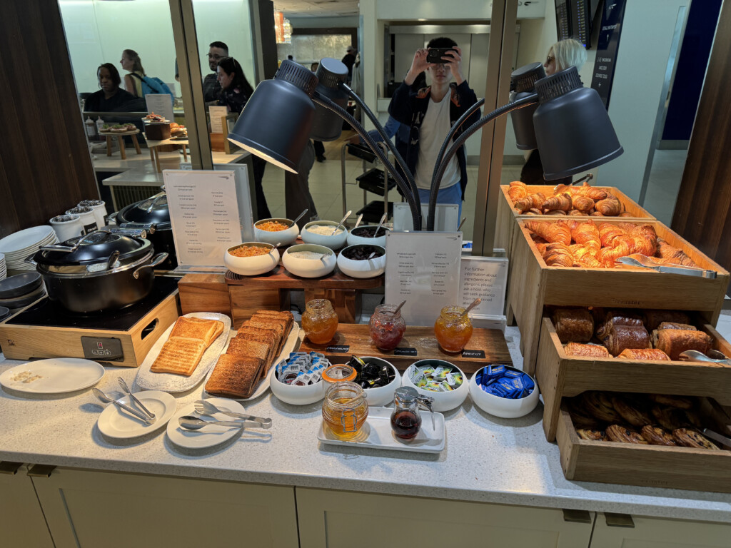 a food on a counter