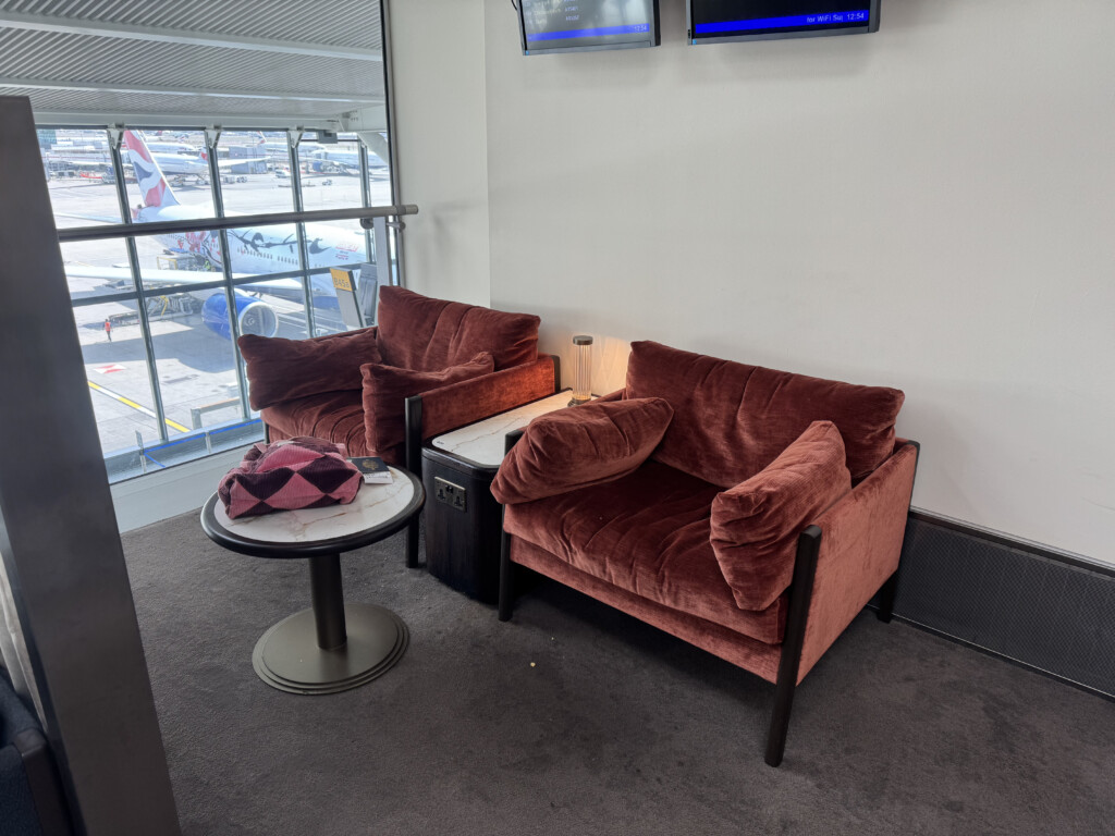 a couches and a table in a room