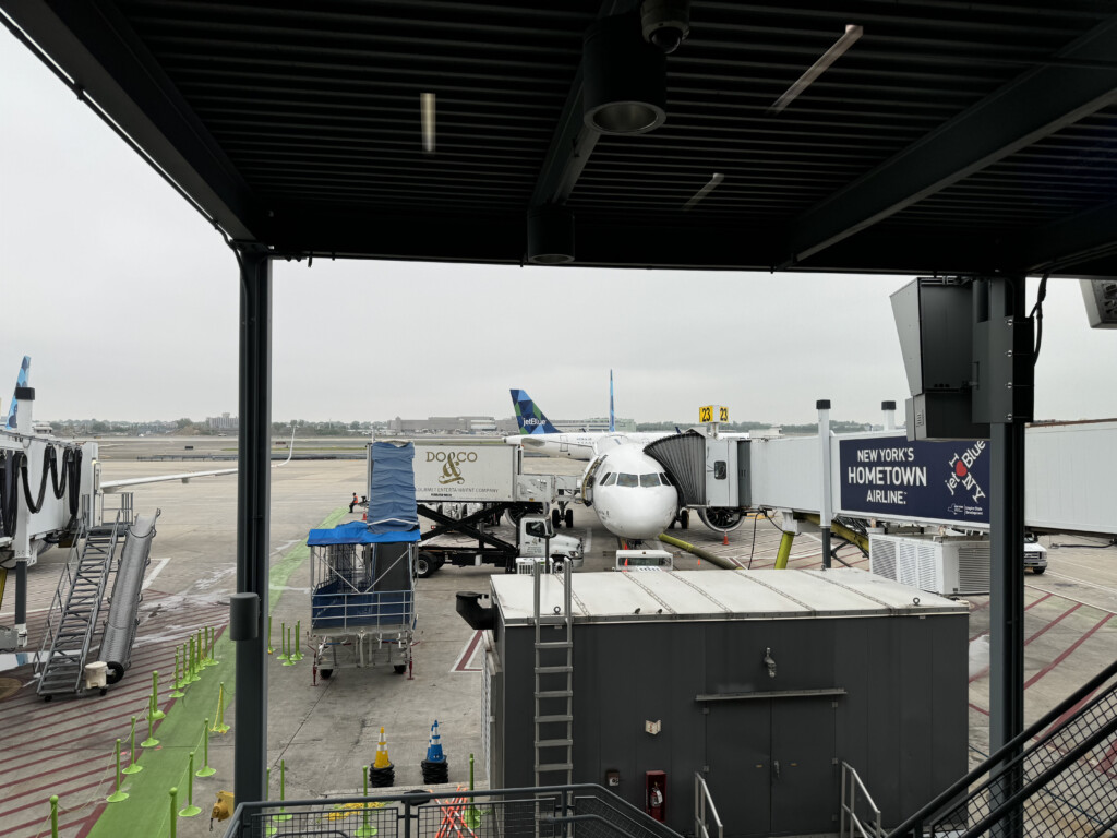 an airplane on a runway