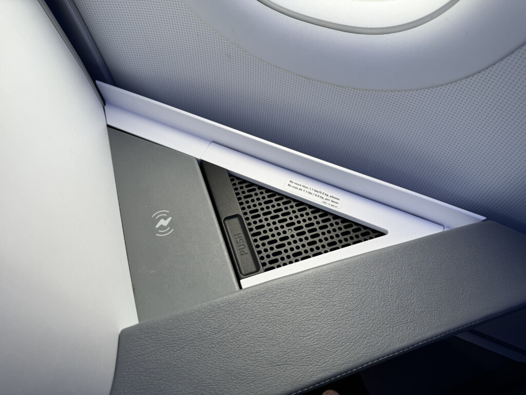 a air vent in a plane
