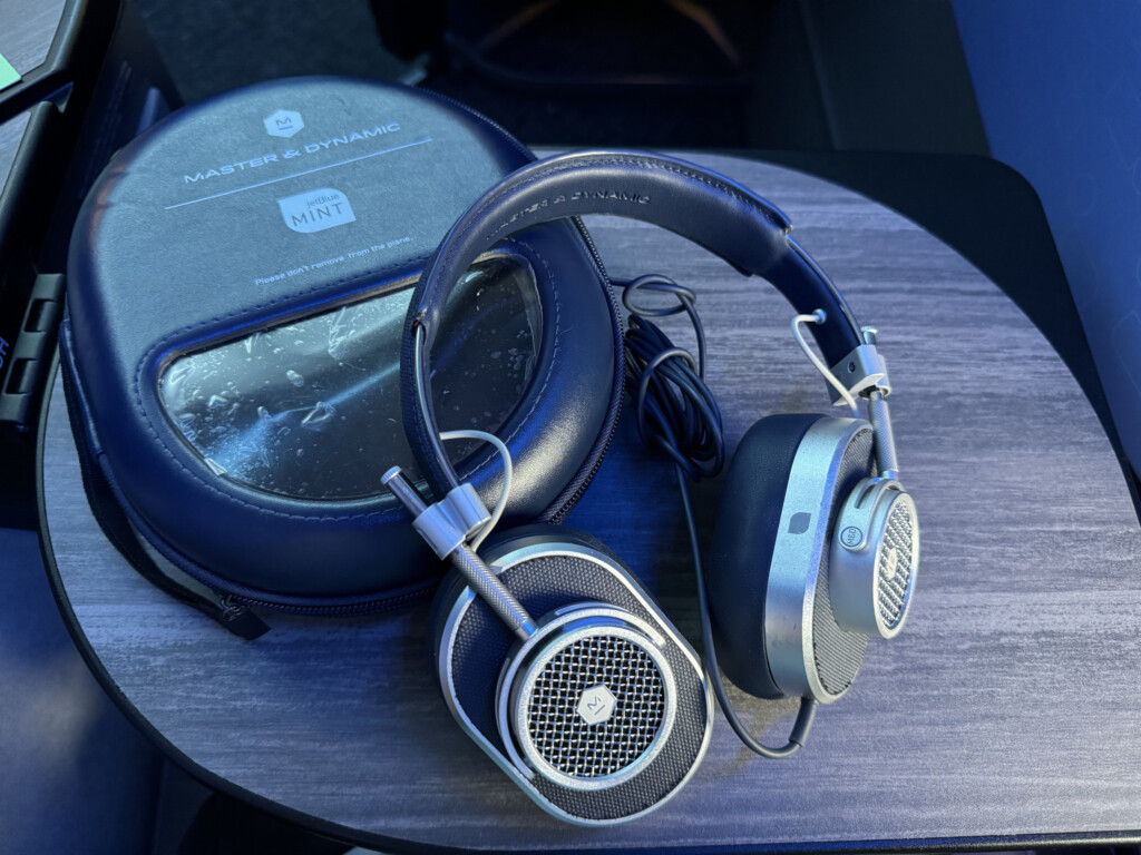 a pair of headphones on a table