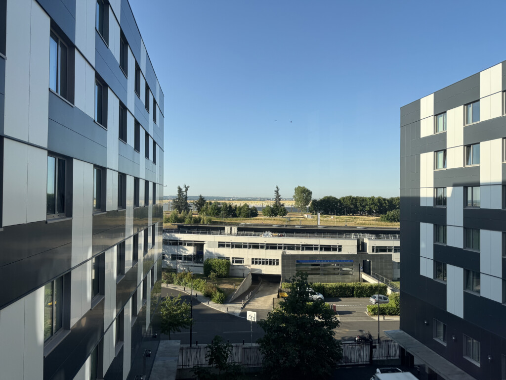 a view of a city from a window