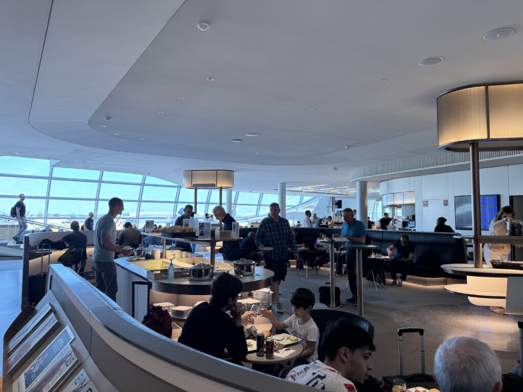 people eating at a restaurant