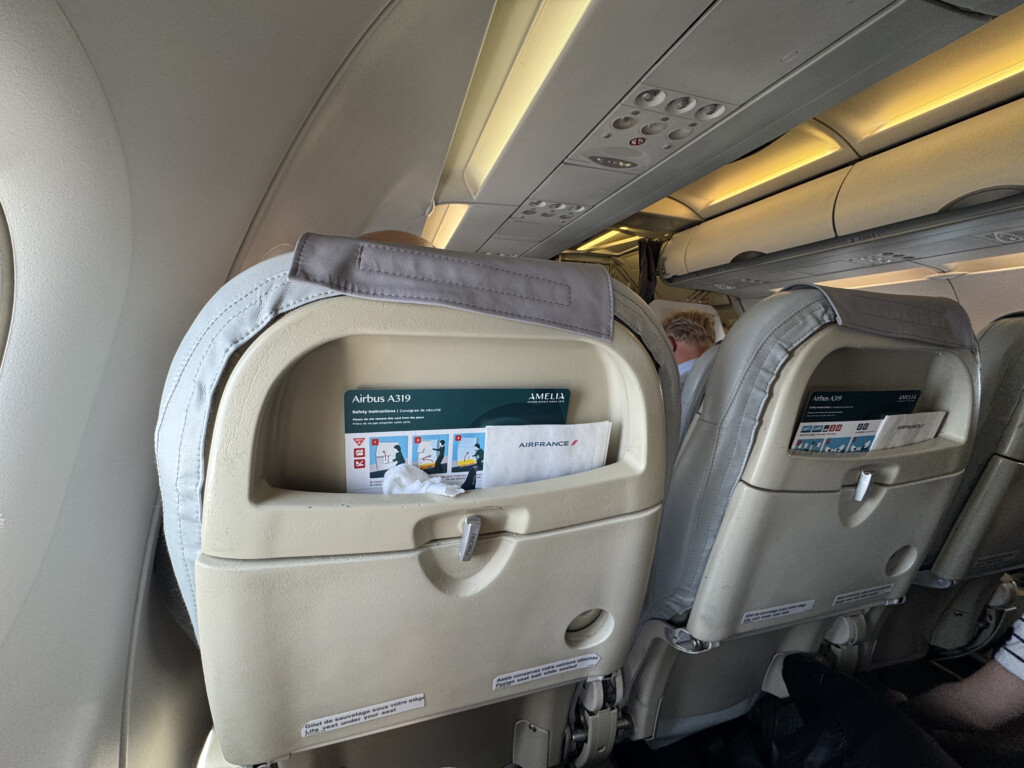 a seat in a plane