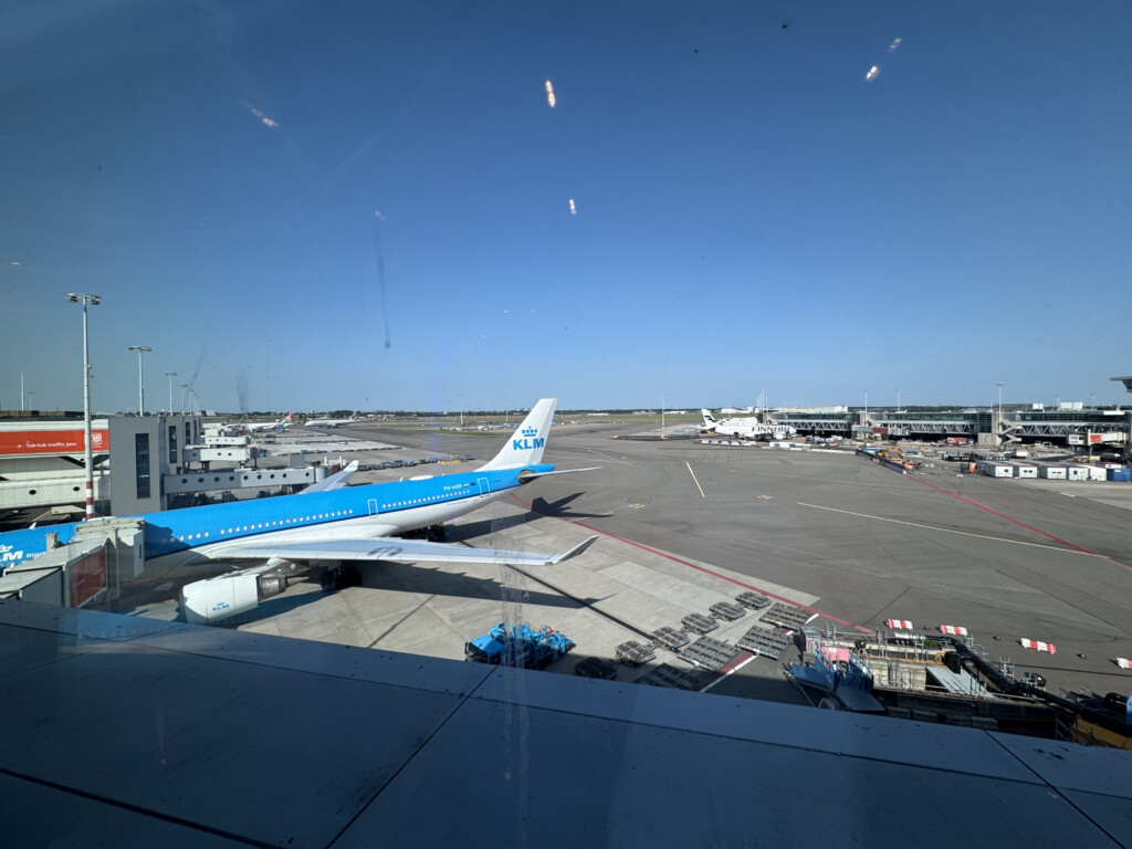 an airplane on the tarmac