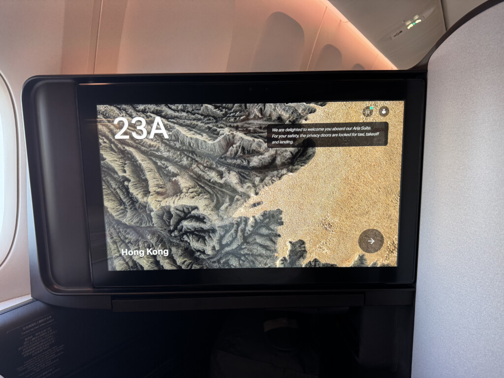 a screen on a plane