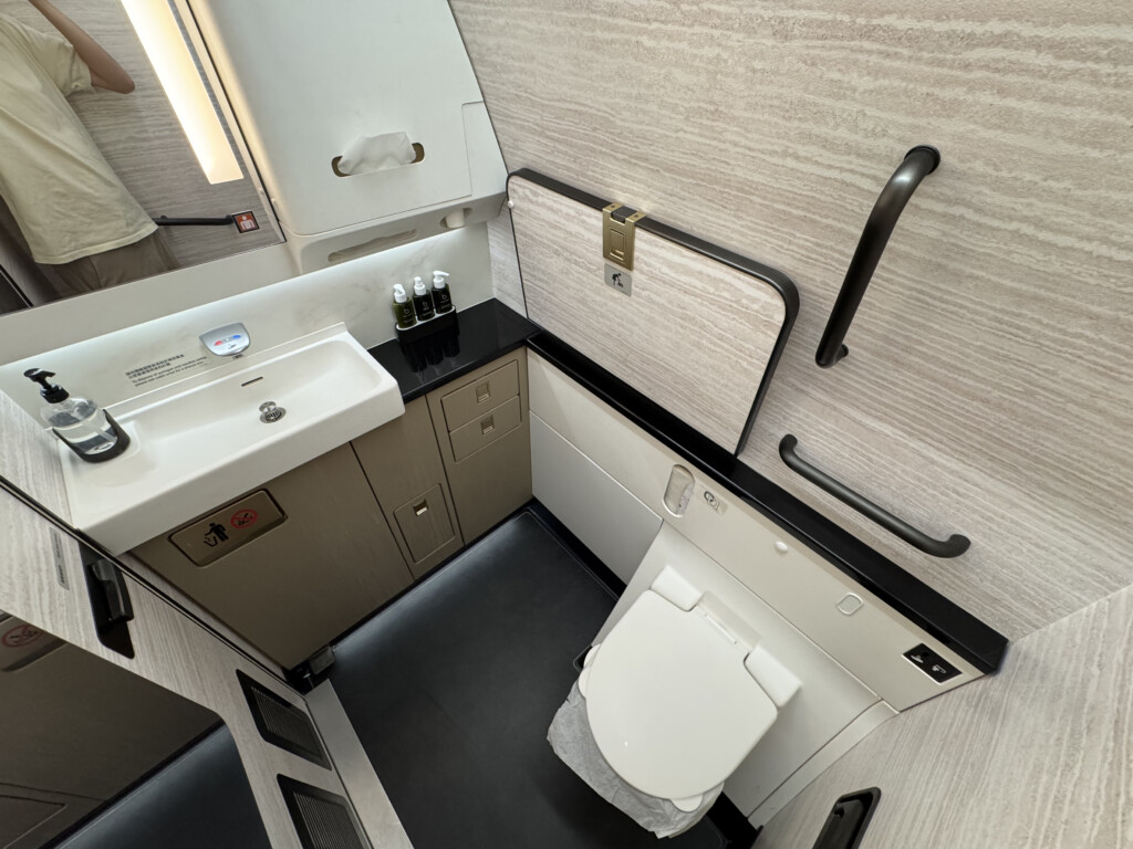 a bathroom with a sink and toilet