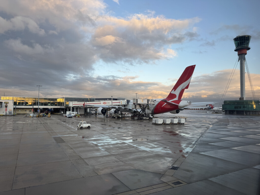an airplane on the tarmac
