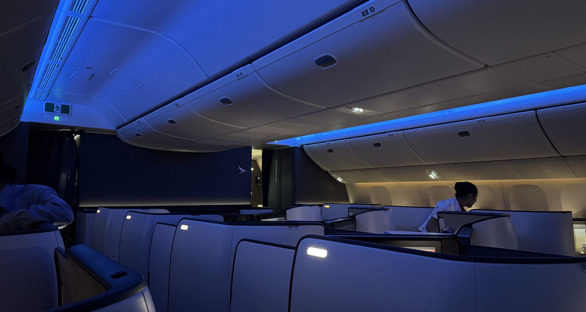 a person sitting in an airplane