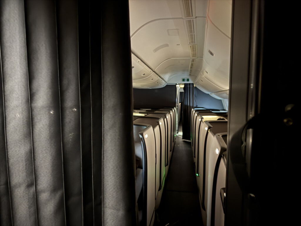 a row of seats in an airplane