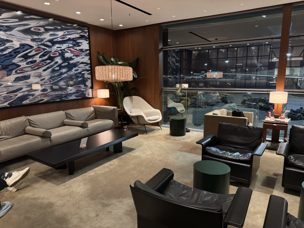 a room with couches and chairs