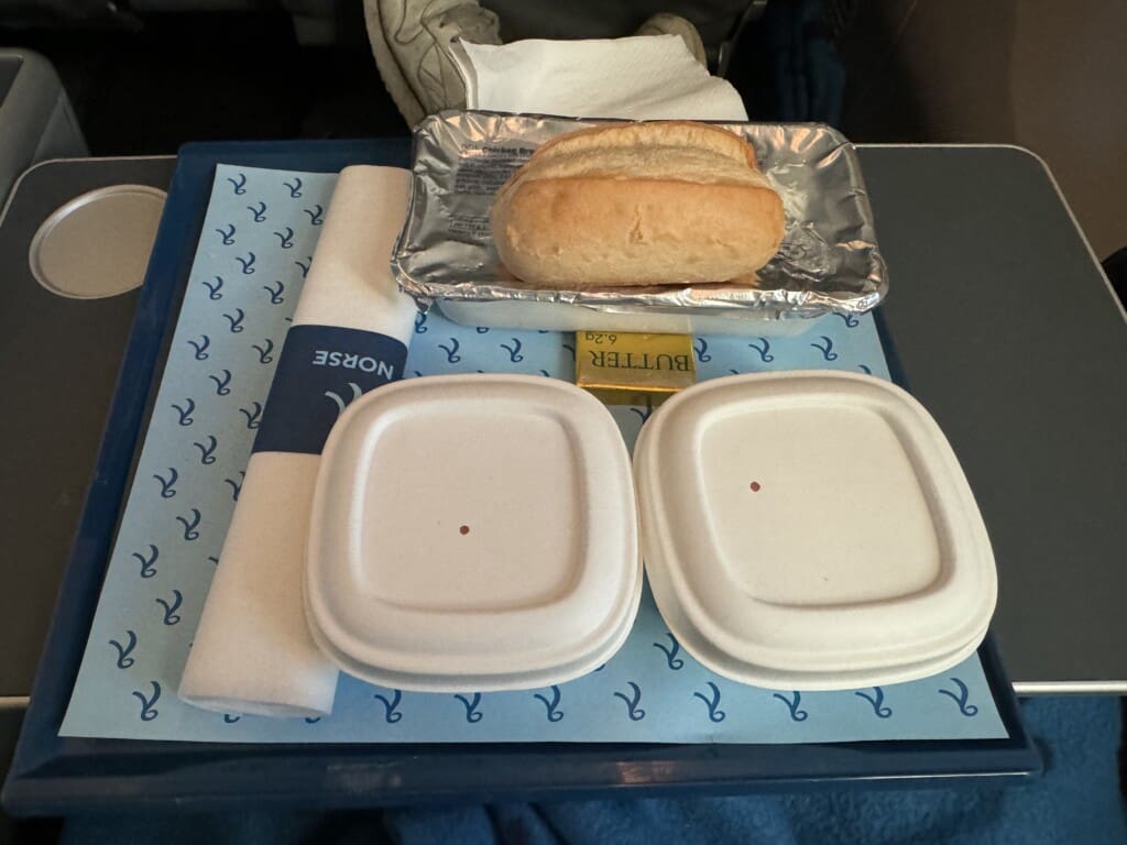 a tray of food on a tray
