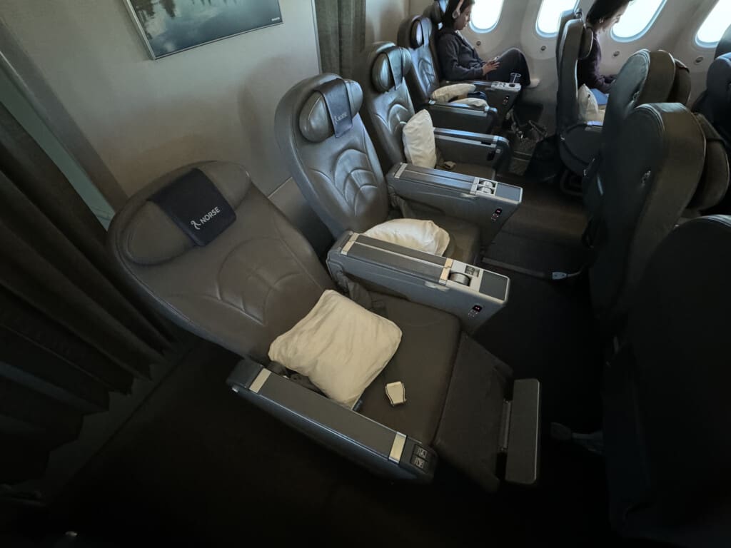 a group of seats in a plane