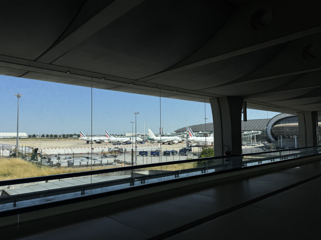an airport with many airplanes
