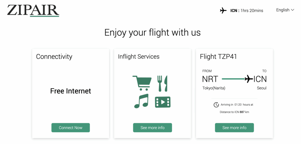 screens screenshot of a flight