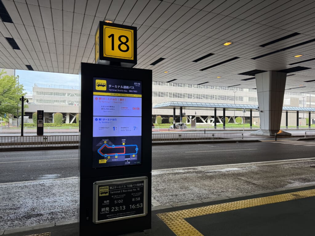 a sign on a platform