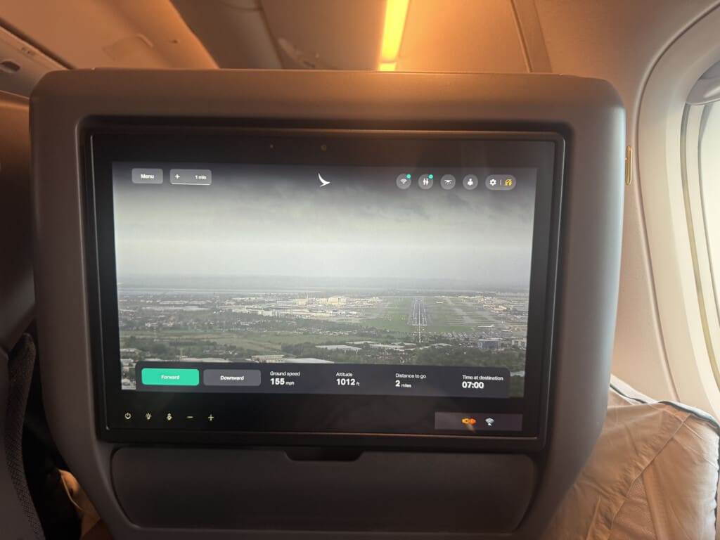 a screen on a plane
