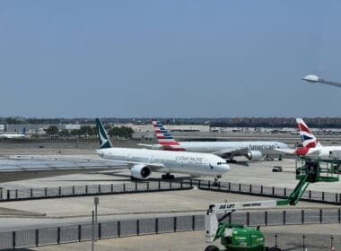 airplanes on the runway