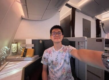 a man taking a selfie