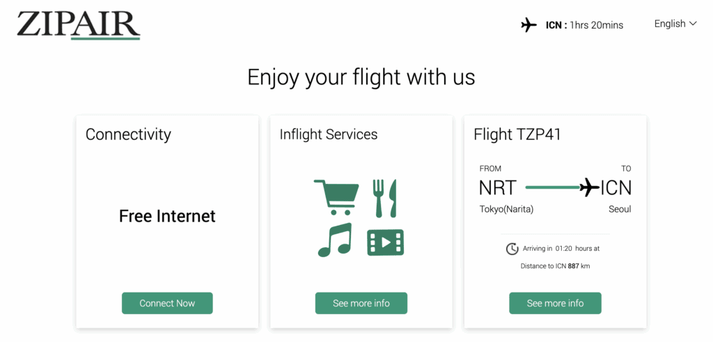 screens screenshot of a flight