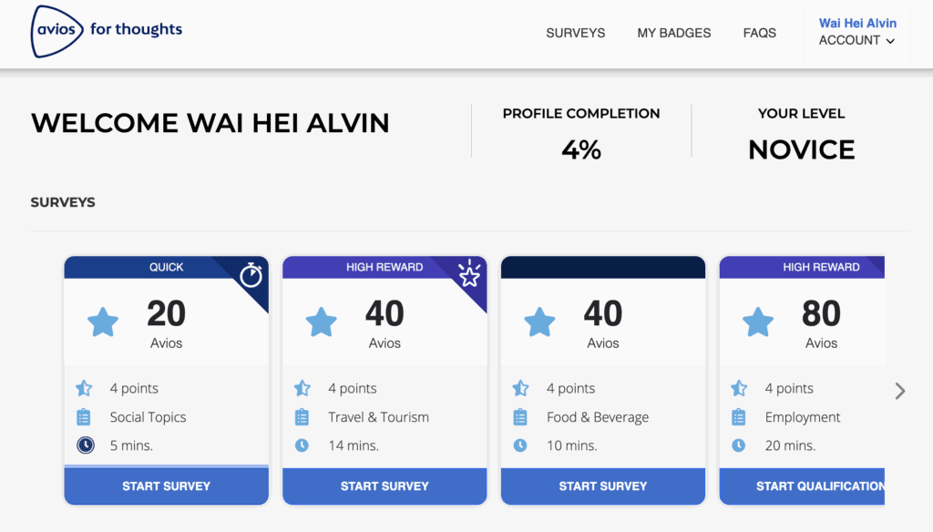 a screenshot of a survey