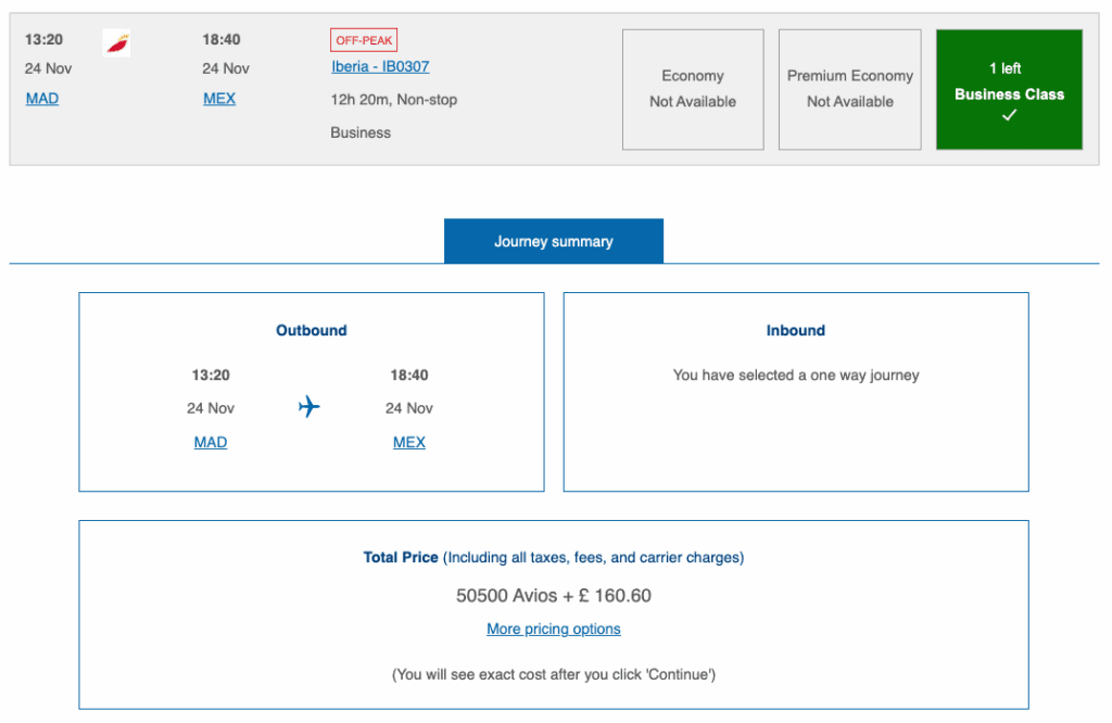 a screenshot of a flight ticket
