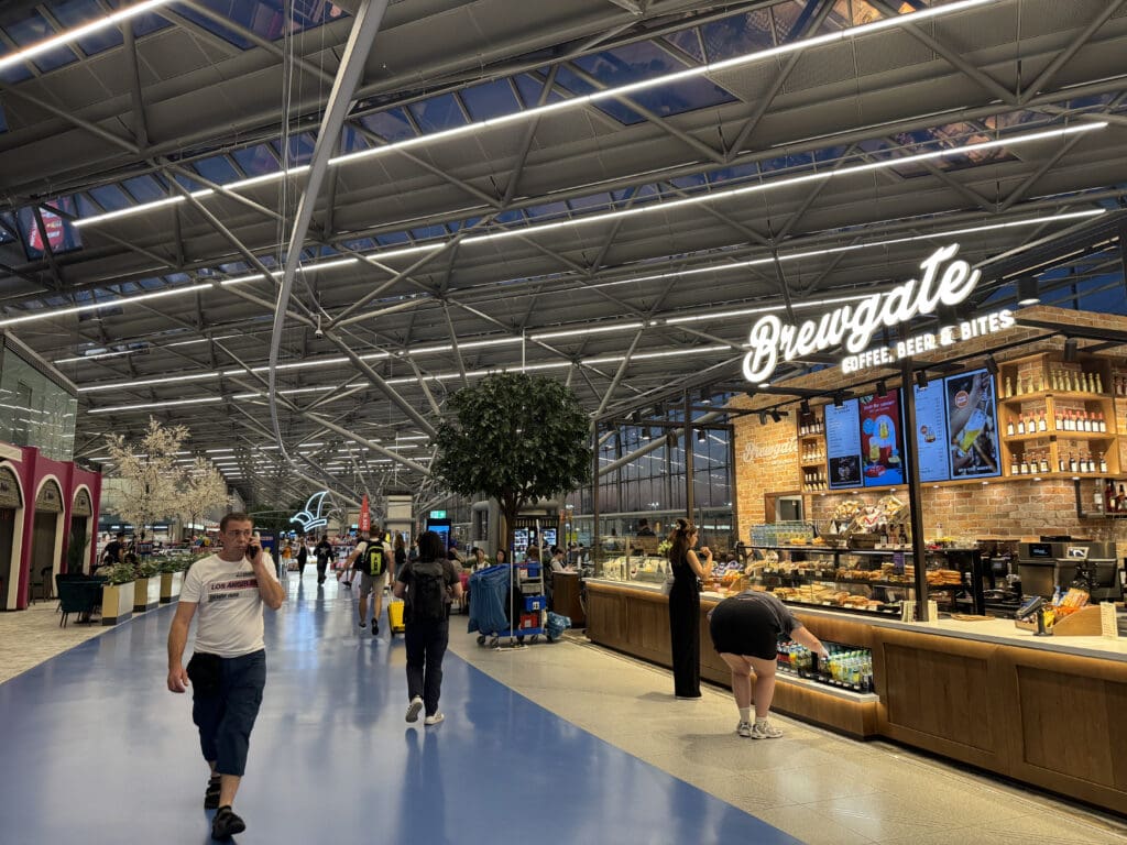 people walking in a shopping mall