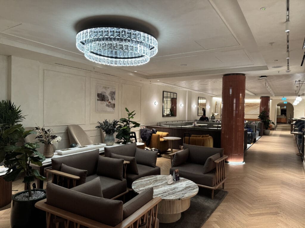 a room with couches and chairs